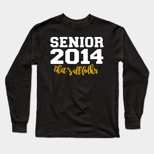 Funny senior proud mom 2024 graduation class Long Sleeve T-Shirt